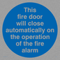 MA213: Fire door closes automatically