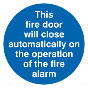 MA213: Fire door closes automatically