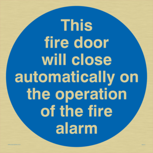 MA213: Fire door closes automatically
