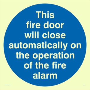 MA213: Fire door closes automatically
