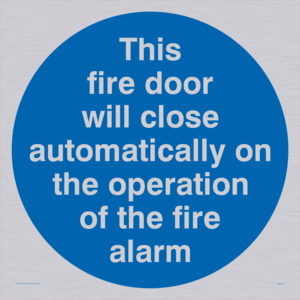 MA213: Fire door closes automatically