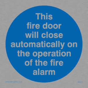 MA213: Fire door closes automatically