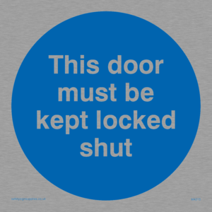 MA215: this door must be kept locked shut