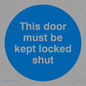 MA215: this door must be kept locked shut