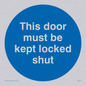 MA215: this door must be kept locked shut