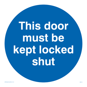 MA215: this door must be kept locked shut