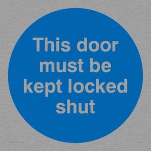 MA215: this door must be kept locked shut