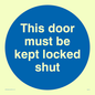 MA215: this door must be kept locked shut