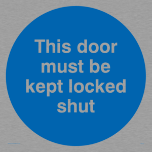 MA215: this door must be kept locked shut