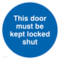 MA215: this door must be kept locked shut