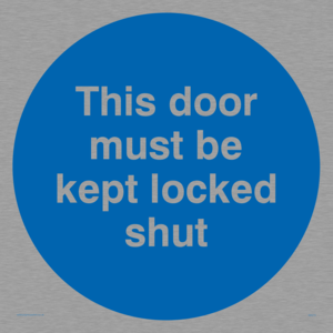 MA215: this door must be kept locked shut