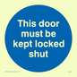 MA215: this door must be kept locked shut