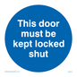 MA215: this door must be kept locked shut