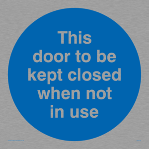 MA216: Door kept closed not in use