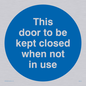 MA216: Door kept closed not in use
