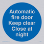 MA217: Auto fire door keep clear