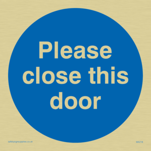 MA218: please close this door