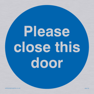 MA218: please close this door
