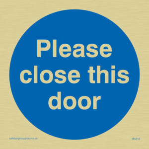 MA218: please close this door