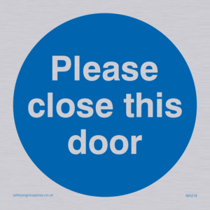 MA218: please close this door
