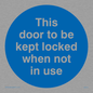 MA219: Door kept locked not in use