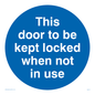 MA219: Door kept locked not in use