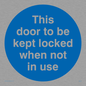 MA219: Door kept locked not in use
