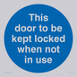 MA219: Door kept locked not in use