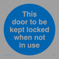 MA219: Door kept locked not in use