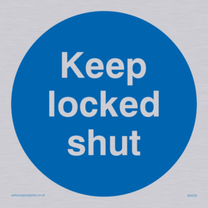 MA220: keep locked shut