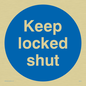 MA220: keep locked shut
