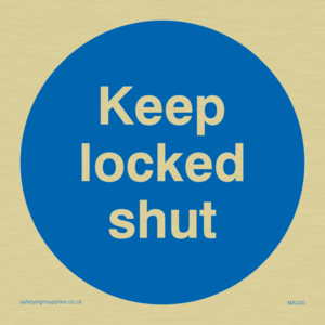 MA220: keep locked shut