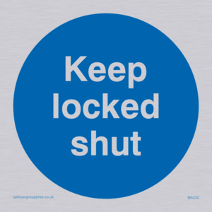 MA220: keep locked shut