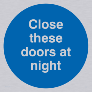 MA221: close these doors at night