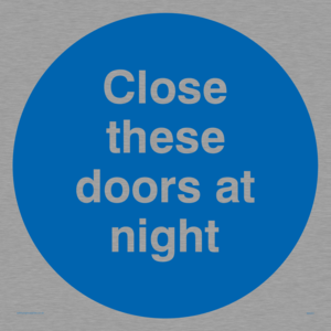 MA221: close these doors at night