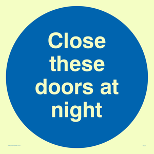 MA221: close these doors at night