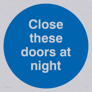 MA221: close these doors at night