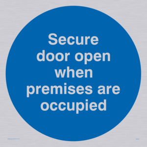 MA222: Door open when premises in use