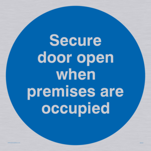 MA222: Door open when premises in use