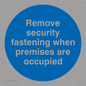 MA223: Remove security when occupied