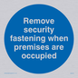 MA223: Remove security when occupied