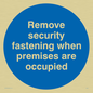 MA223: Remove security when occupied