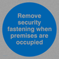 MA223: Remove security when occupied