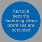 MA223: Remove security when occupied