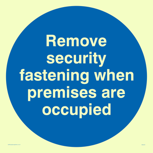 MA223: Remove security when occupied