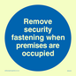MA223: Remove security when occupied