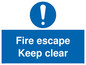 MA226: fire escape keep clear
