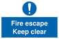 MA226: fire escape keep clear