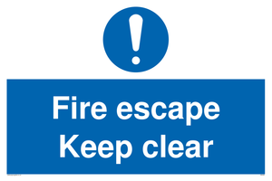 MA226: fire escape keep clear