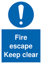 MA226: fire escape keep clear